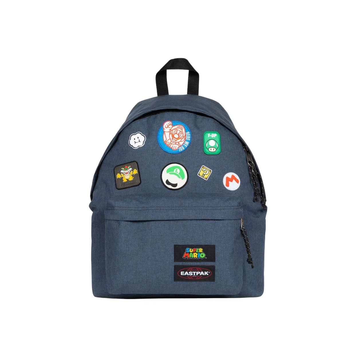 Zaino Unisex Eastpak Padded Pak'r Mario Patches Blu Denim